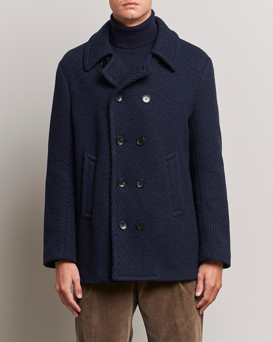 Herre | Jakker | Etro | Wool Peacoat Navy