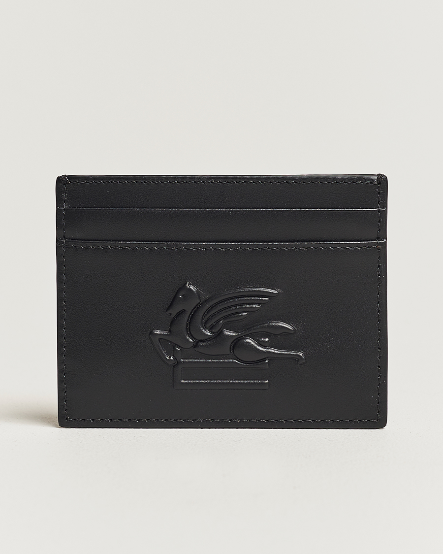 Herre | Etro | Etro | Logo Embossed Cardholder Black