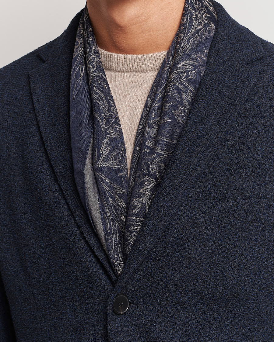 Herre | Etro Silk/Viscose Scarf Navy | Etro | Silk/Viscose Scarf Navy