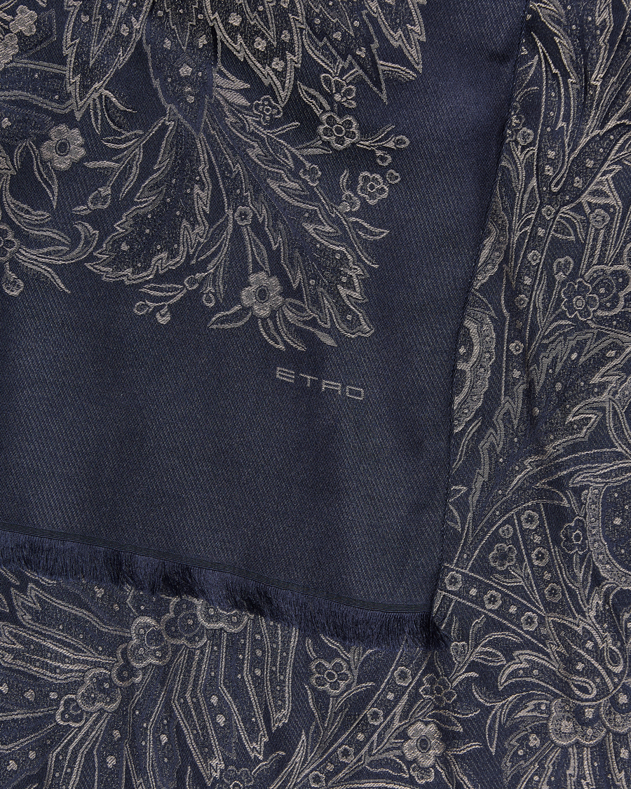 Herre | Etro Silk/Viscose Scarf Navy | Etro | Silk/Viscose Scarf Navy