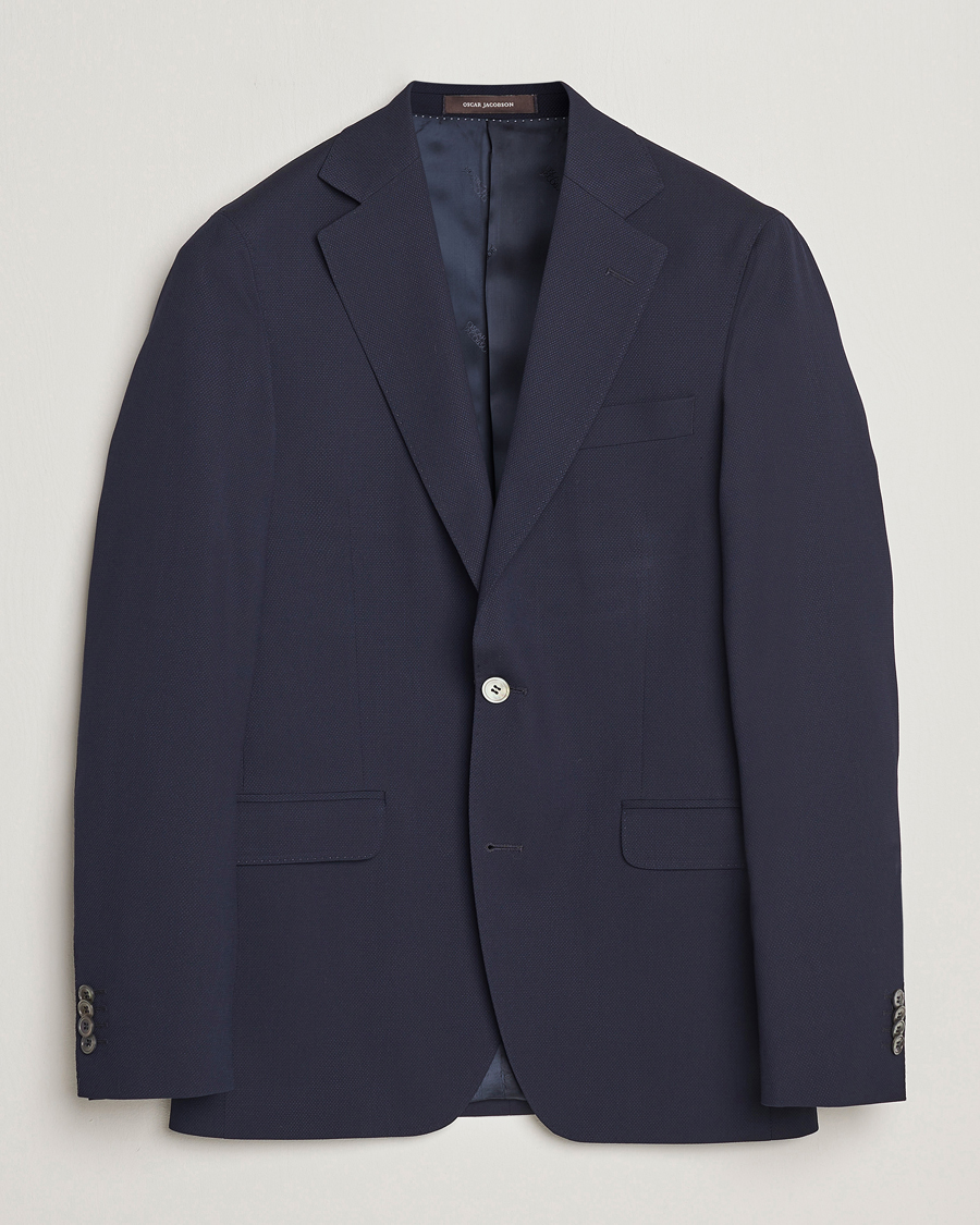 Herre | Dressjakker | Oscar Jacobson | Ego Wool Blazer Blue