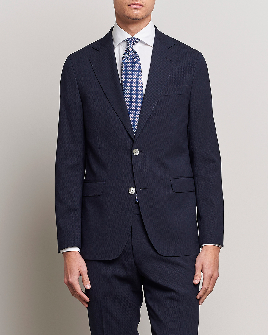 Herre | Habitjakker | Oscar Jacobson | Ego Wool Blazer Blue