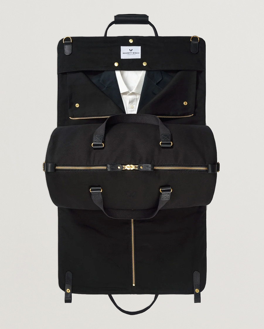 Herre | Vesker | Bennett Winch | Canvas Suit Carrier Holdall Black