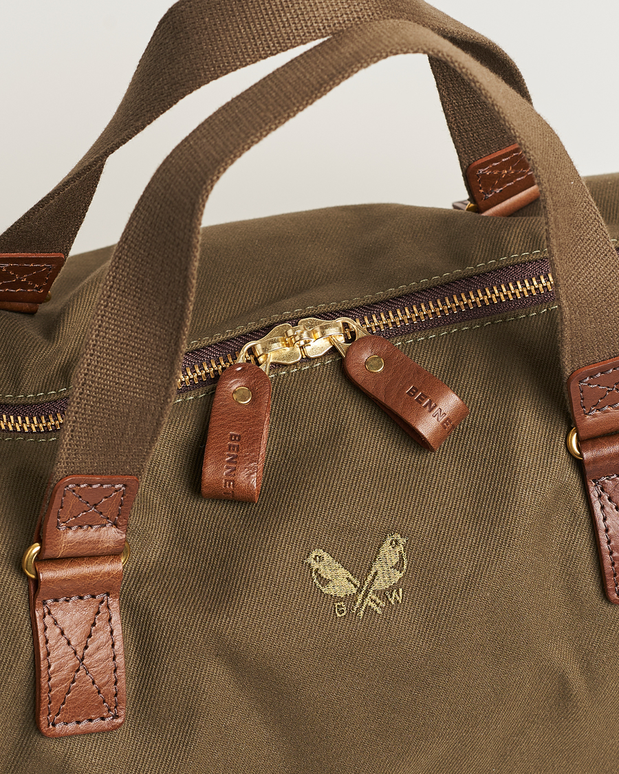 Herre | Vesker | Bennett Winch | Canvas Suit Carrier Holdall Olive