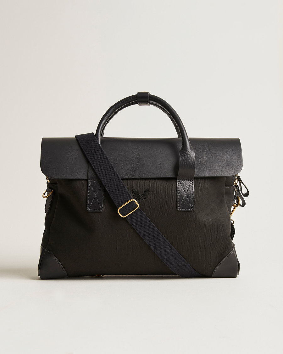 Herre | Vesker | Bennett Winch | Canvas Briefcase Black