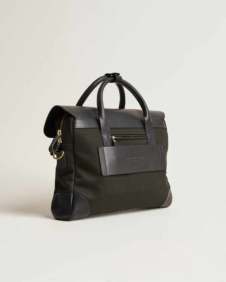 Herre | Vesker | Bennett Winch | Canvas Briefcase Black