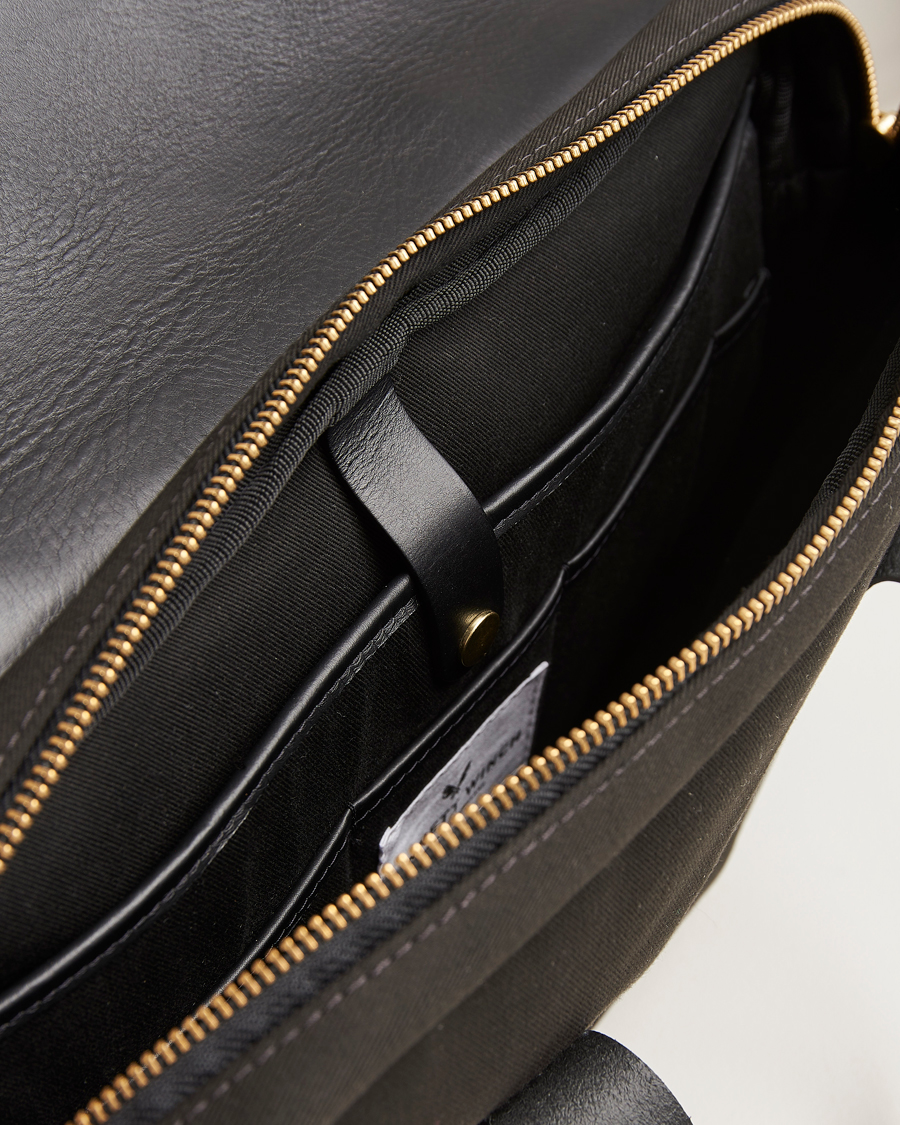 Herre | Vesker | Bennett Winch | Canvas Briefcase Black