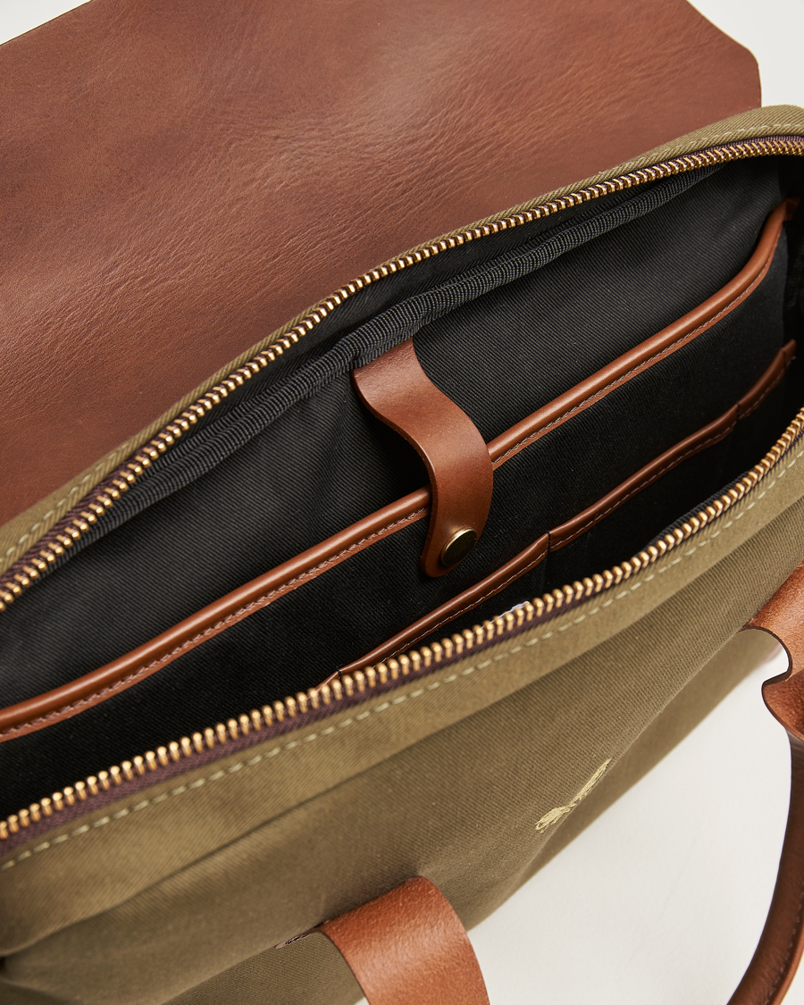 Herre | Vesker | Bennett Winch | Canvas Briefcase Olive