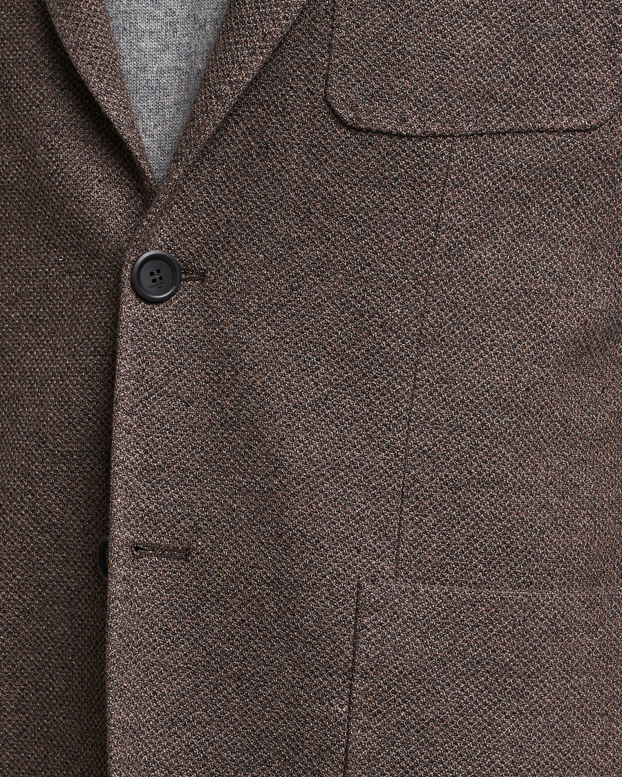 Herre | Dressjakker | Canali | Structured Wool Jersey Jacket Beige