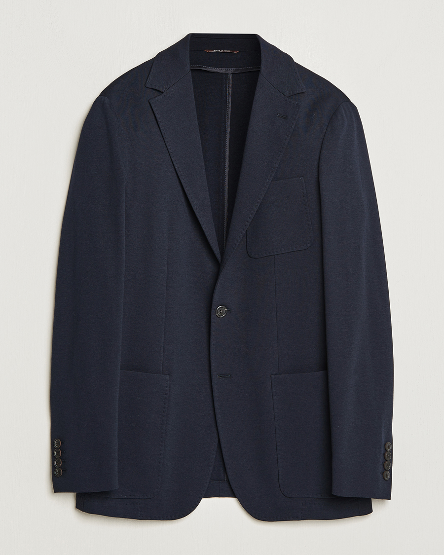 Herre | Dressjakker | Canali | Jersey Blazer Navy