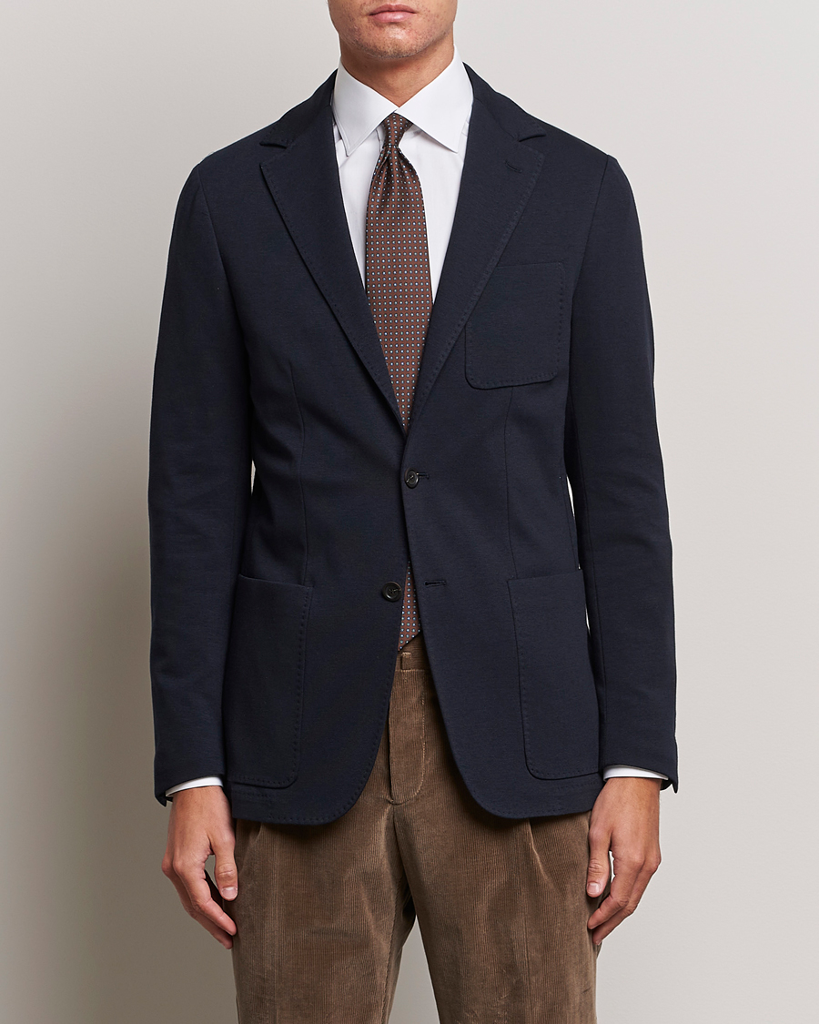 Herre | Dressjakker | Canali | Jersey Blazer Navy