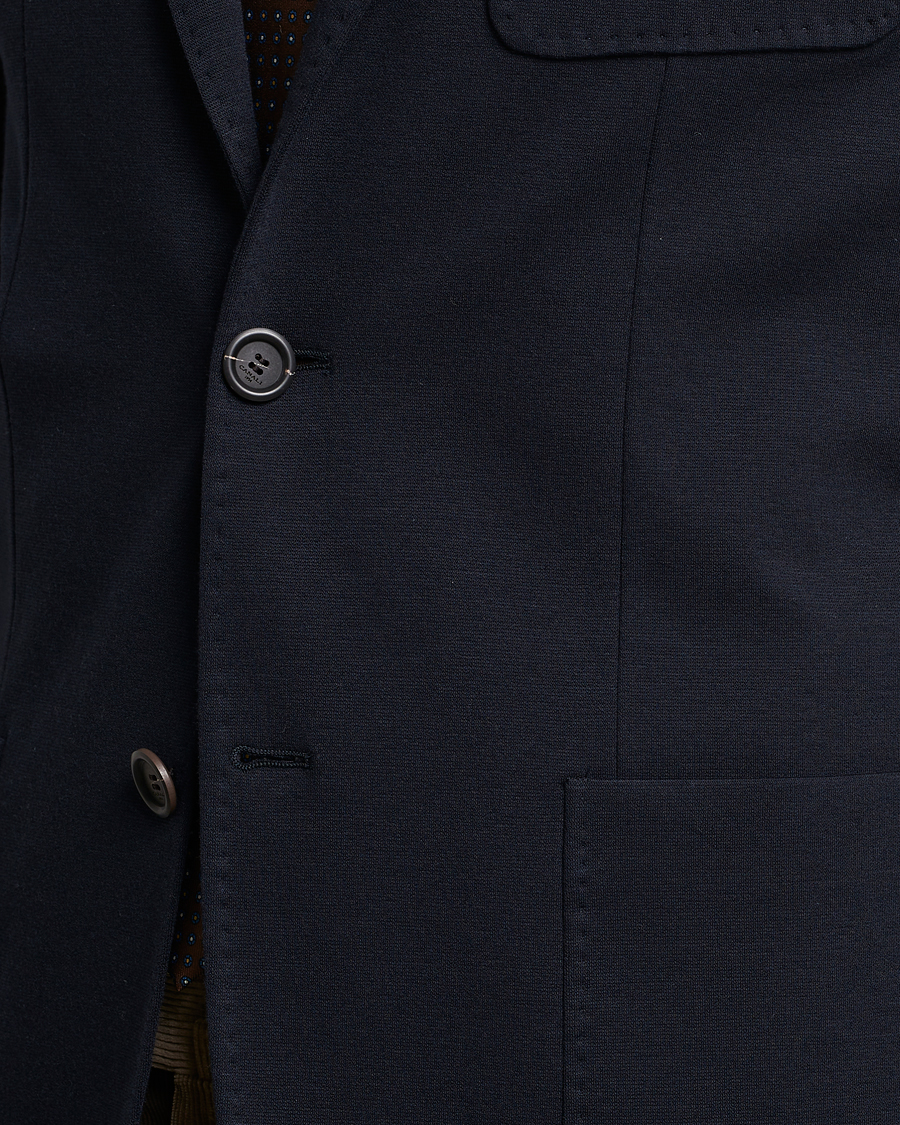 Herre | Dressjakker | Canali | Jersey Stretch Jacket Navy