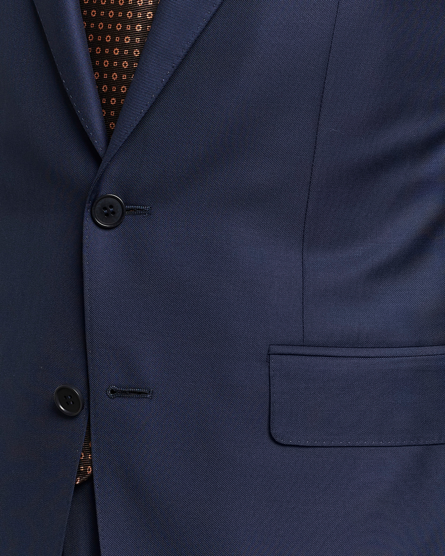 Herre | Dresser | Canali | Super 130s Wool Capri Suit Dark Blue