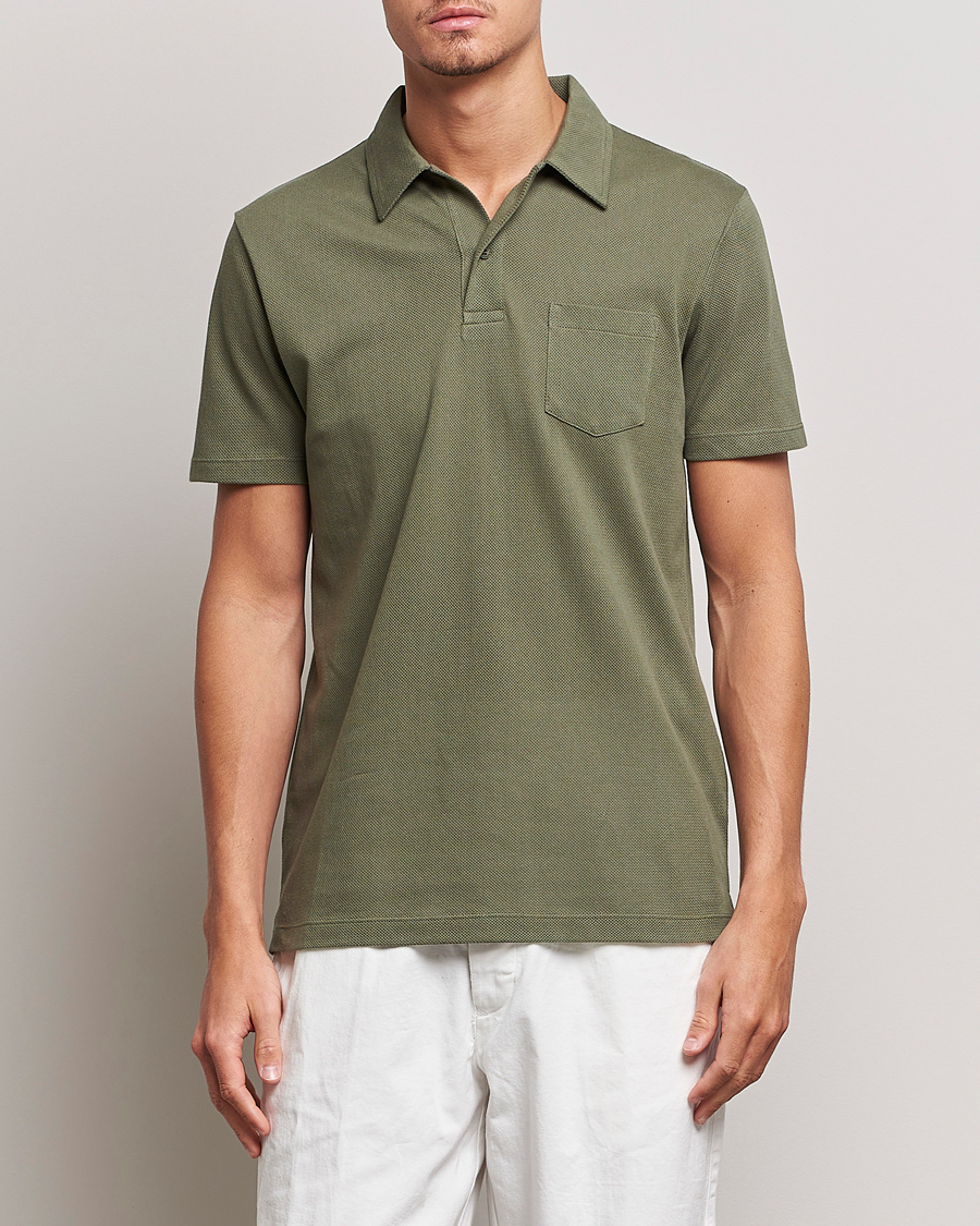 Herre | Sunspel | Sunspel | Riviera Polo Shirt Hunter Green