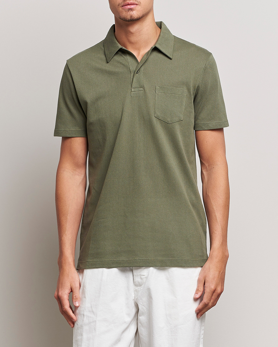Herre | Pikéer | Sunspel | Riviera Polo Shirt Hunter Green