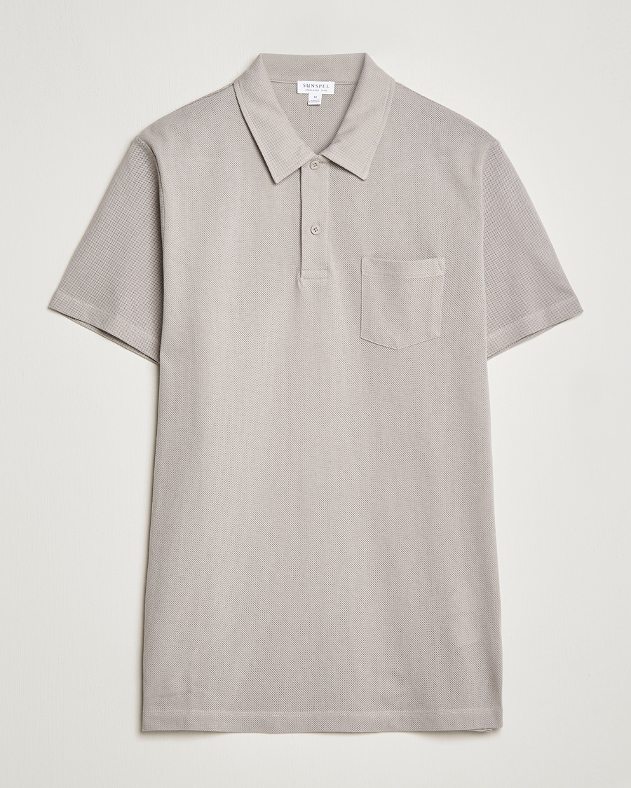 Herre | Pikéer | Sunspel | Riviera Polo Shirt Mid Grey