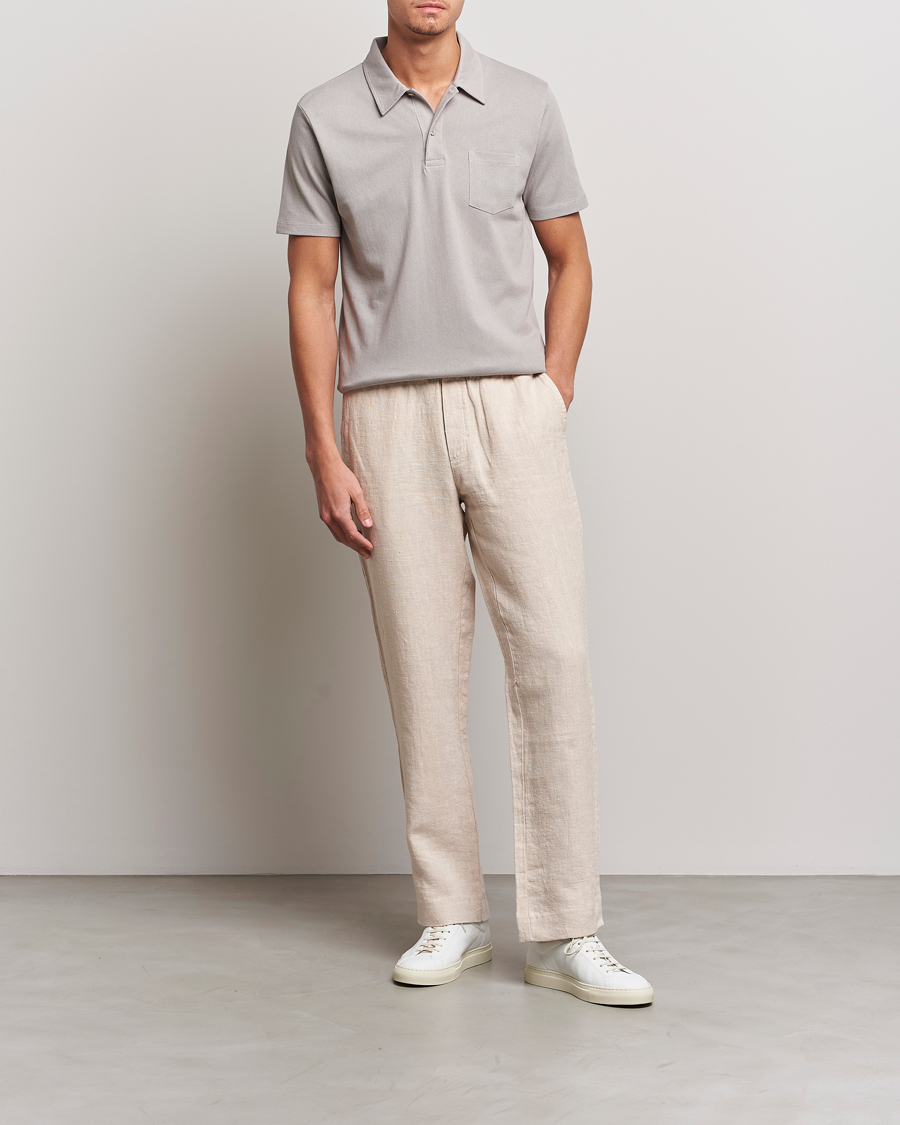 Herre | Pikéer | Sunspel | Riviera Polo Shirt Mid Grey