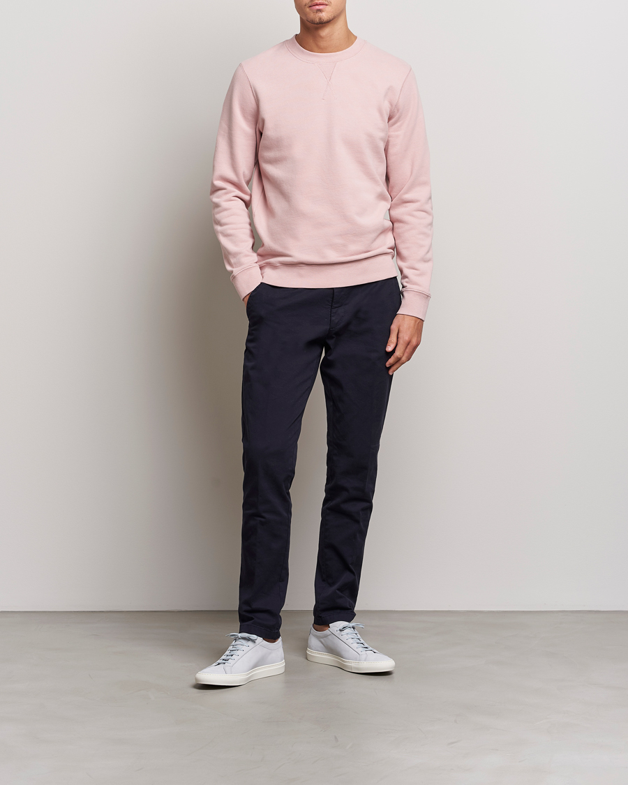 Herre | Gensere | Sunspel | Loopback Sweatshirt Shell Pink
