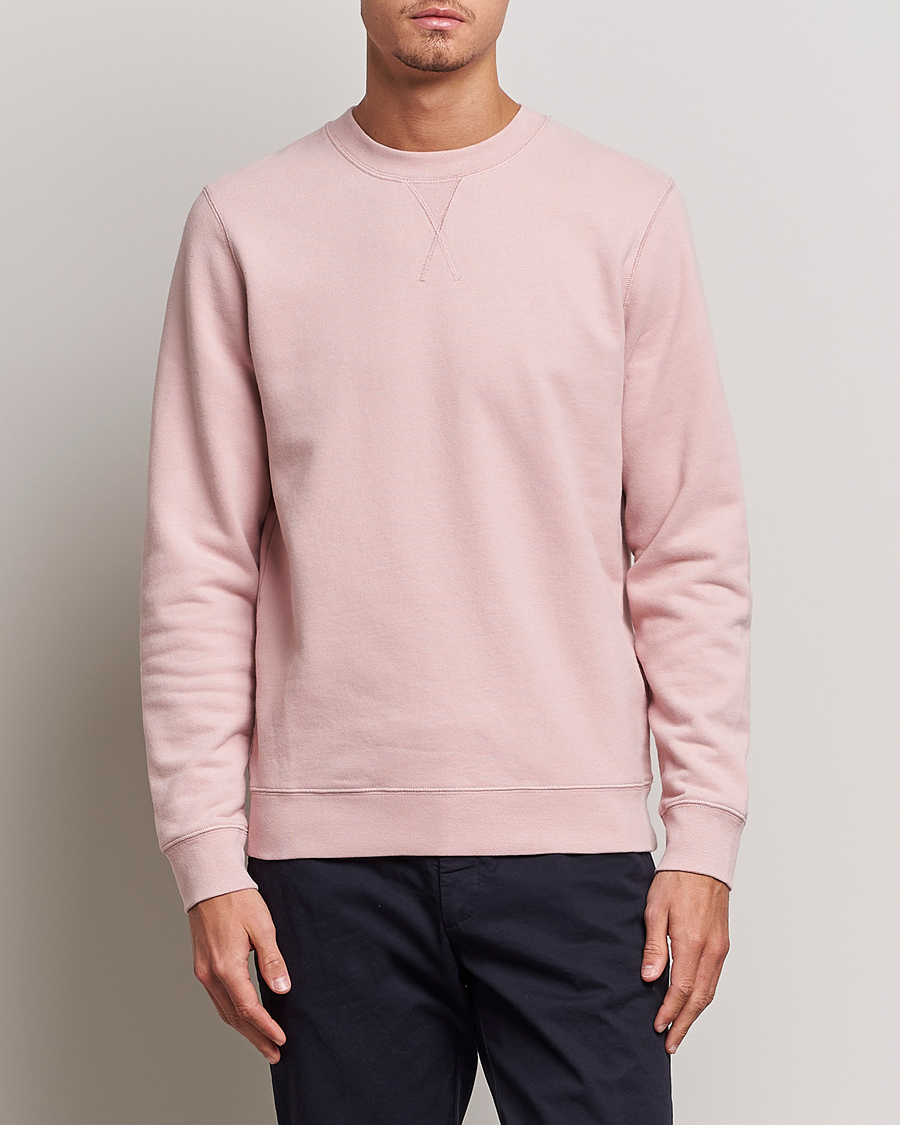Herre | Klær | Sunspel | Loopback Sweatshirt Shell Pink