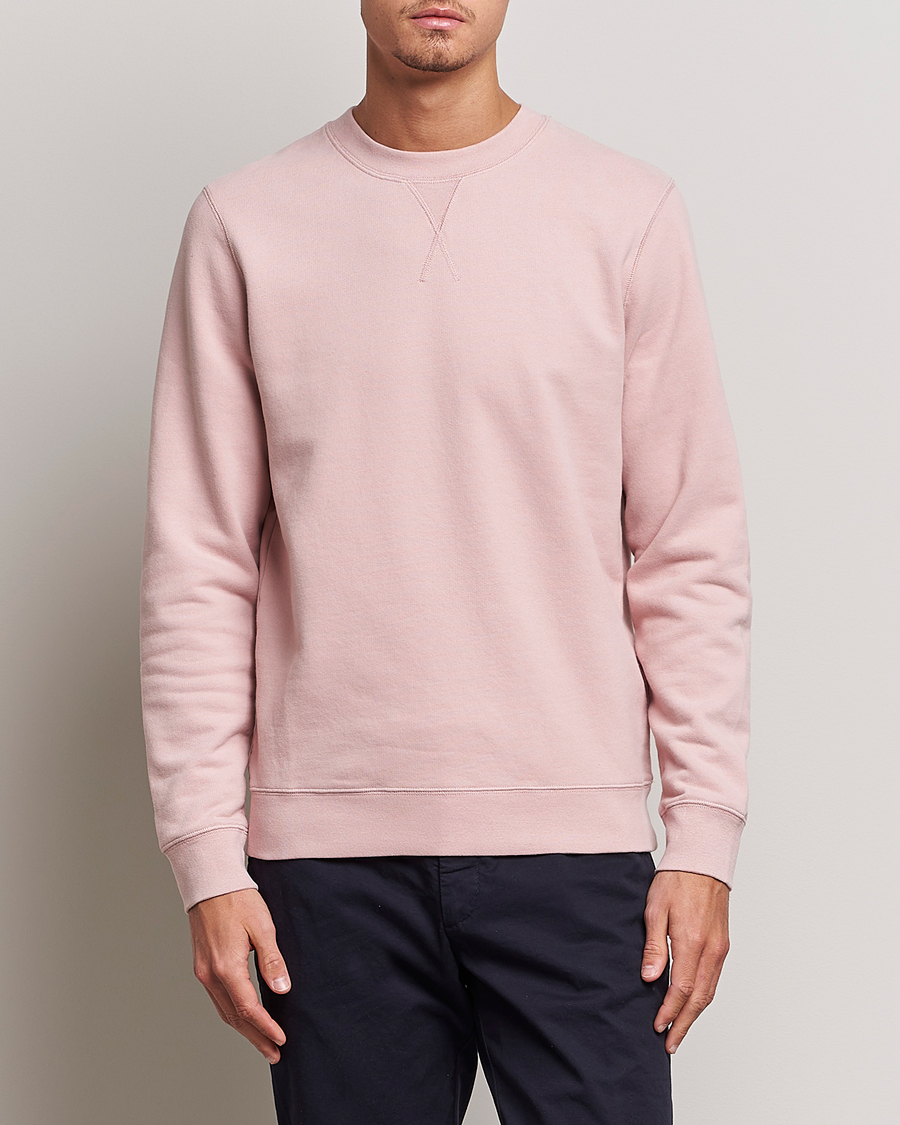Herre | Gensere | Sunspel | Loopback Sweatshirt Shell Pink