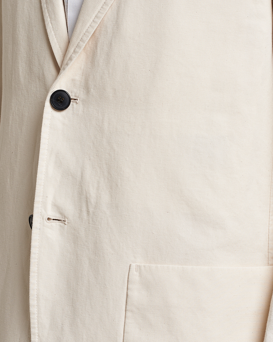 Herre | Dressjakker | Sunspel | Unconstructed Cotton/Linen Blazer Undyed