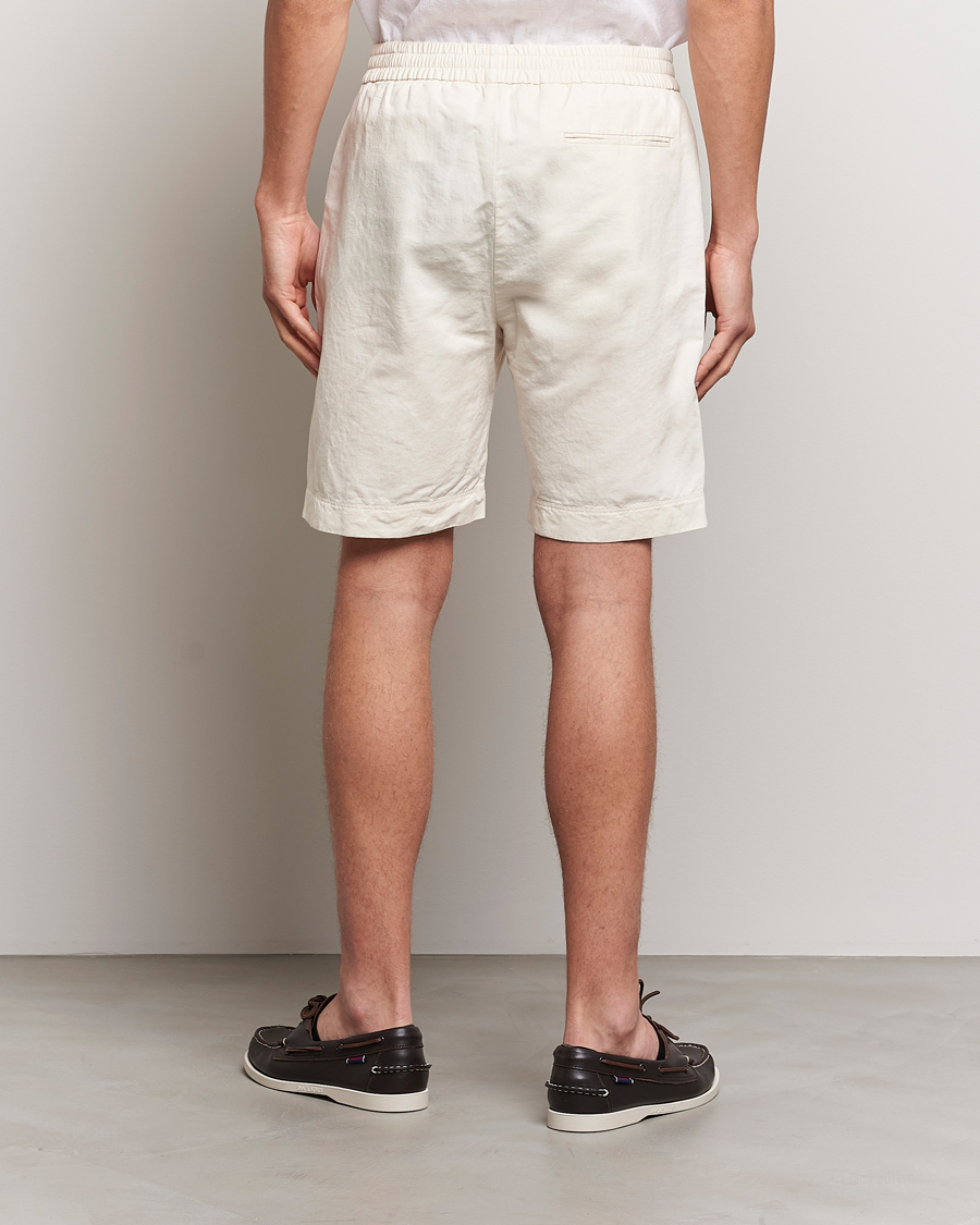 Herre | Shorts | Sunspel | Cotton/Linen Drawstring Shorts Undyed