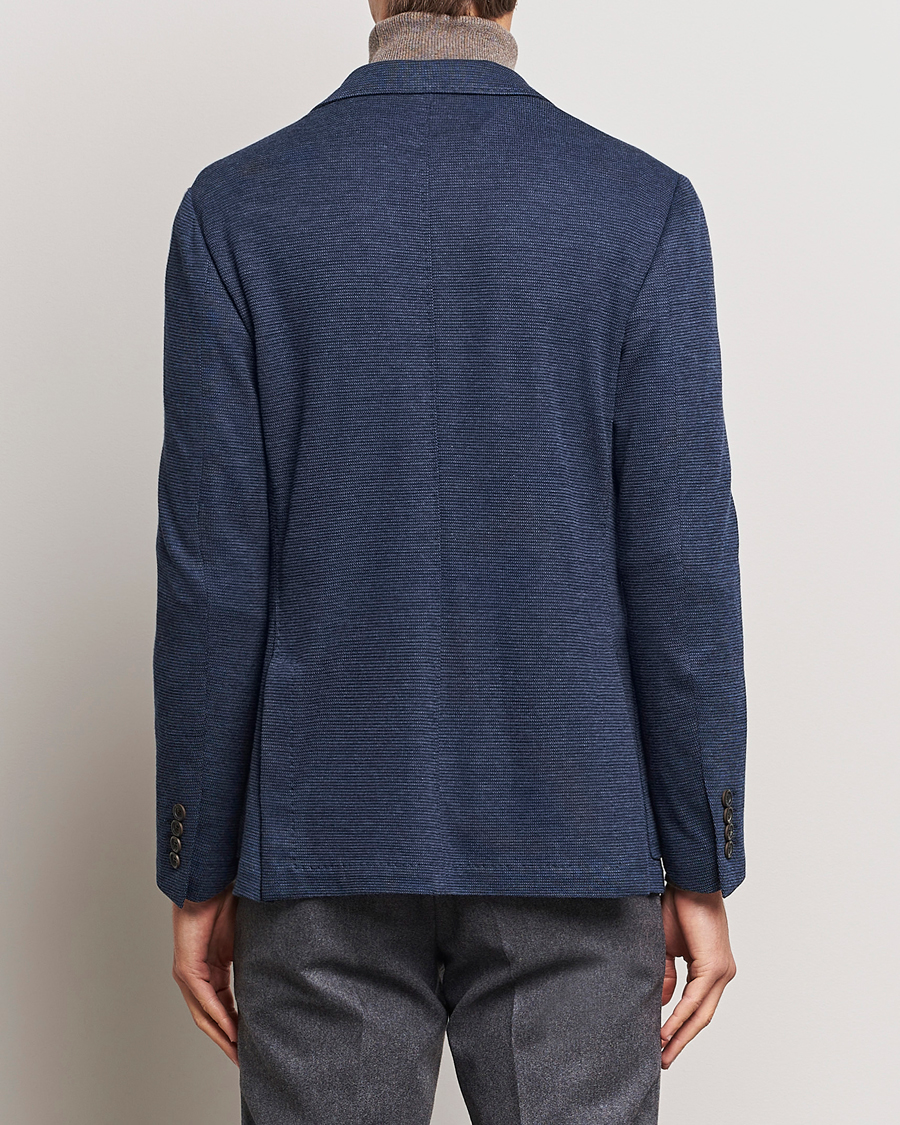 Herre | Dressjakker | Canali | Structured Jersey Jacket Blue
