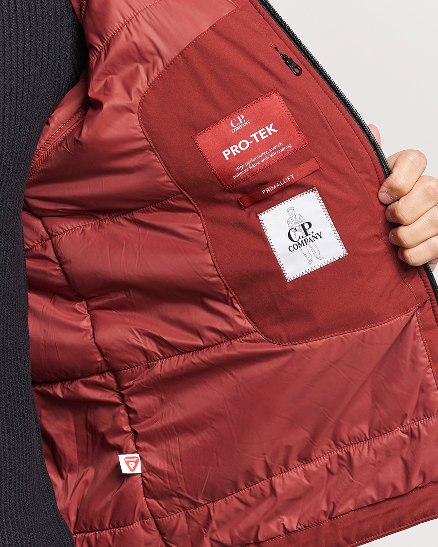 Herre | Jakker | C.P. Company | Pro-Tec Lightweight Padded Jacket Burnt Red