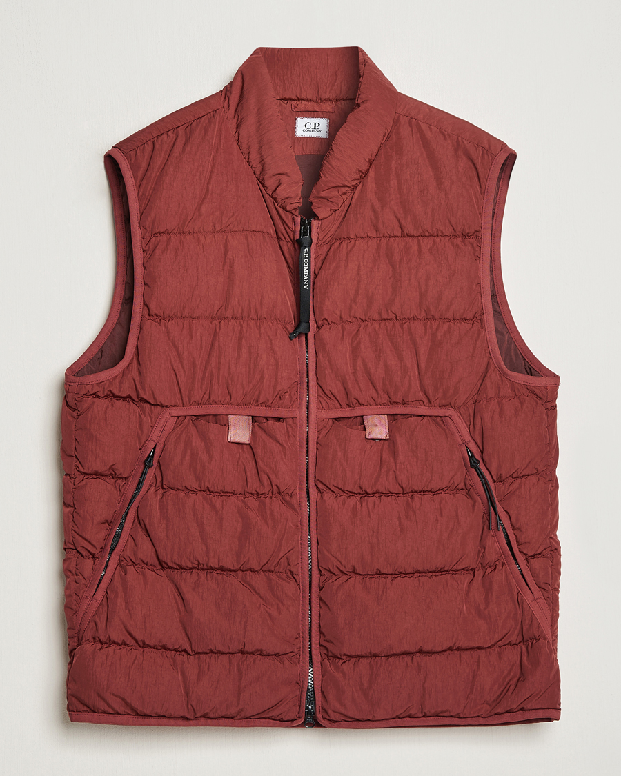 Herre | Jakker | C.P. Company | Eco-Chrome R Lightweight Down Vest Wine