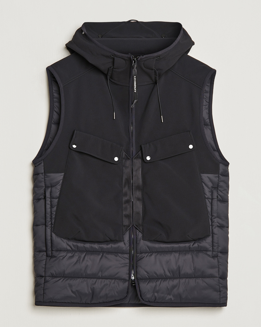 Herre | Jakker | C.P. Company | CP Shell - R Mixed Goggle Vest Black