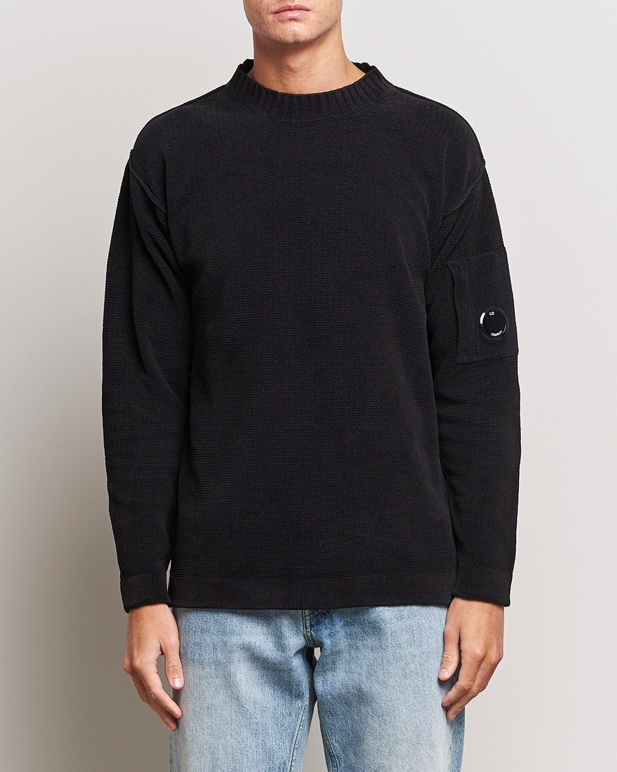 Herre | C.P. Company | C.P. Company | Chenille Cotton Crewneck Black