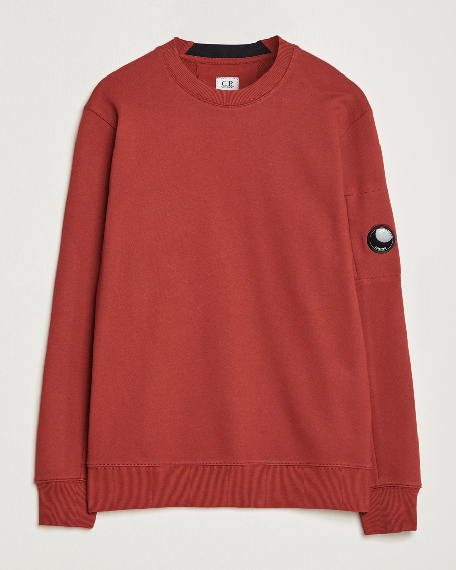Herre | Gensere | C.P. Company | Diagonal Raised Fleece Lens Sweatshirt Wine
