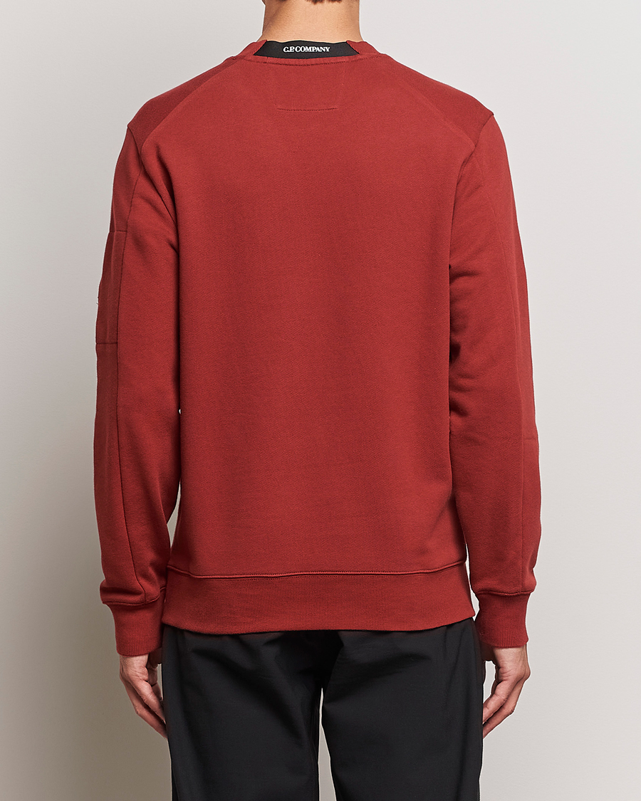Herre | Gensere | C.P. Company | Diagonal Raised Fleece Lens Sweatshirt Wine