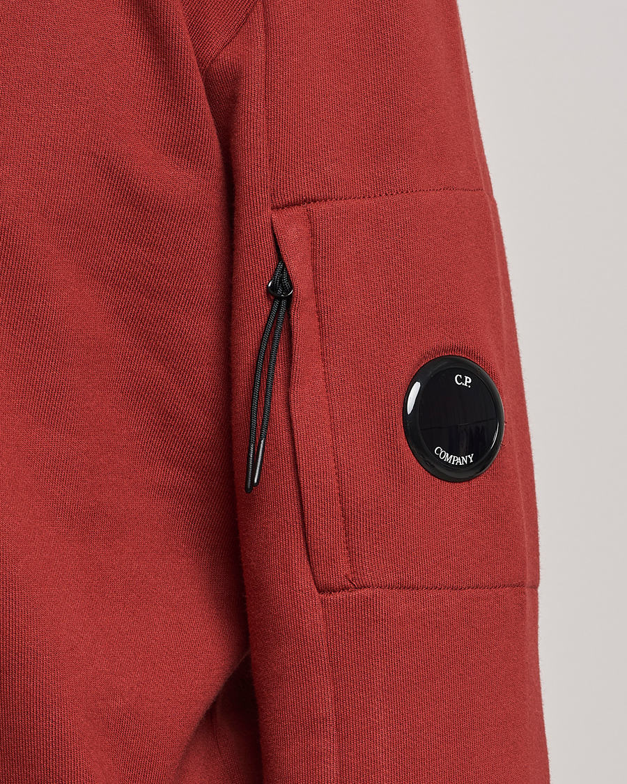 Herre | Gensere | C.P. Company | Diagonal Raised Fleece Lens Sweatshirt Wine