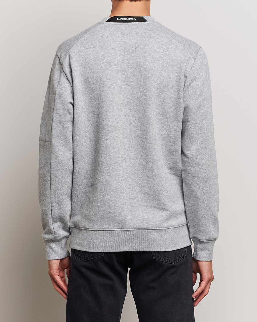 Herre | Gensere | C.P. Company | Diagonal Raised Fleece Lens Sweatshirt Grey Melange