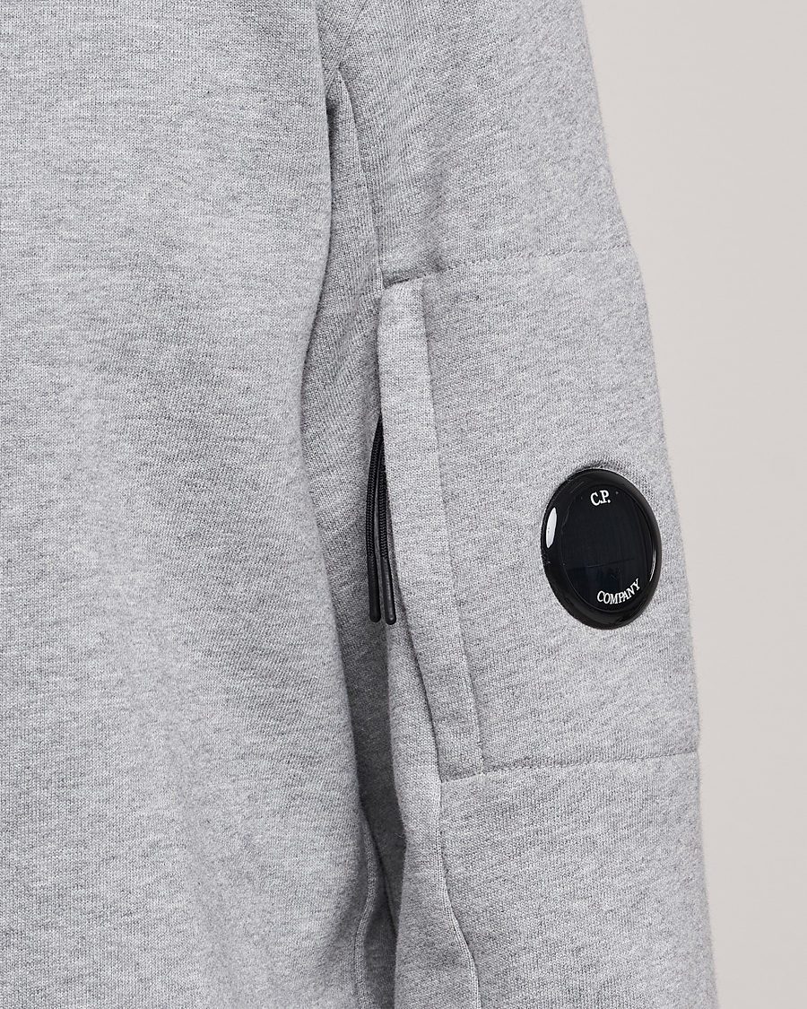 Herre | Gensere | C.P. Company | Diagonal Raised Fleece Lens Sweatshirt Grey Melange