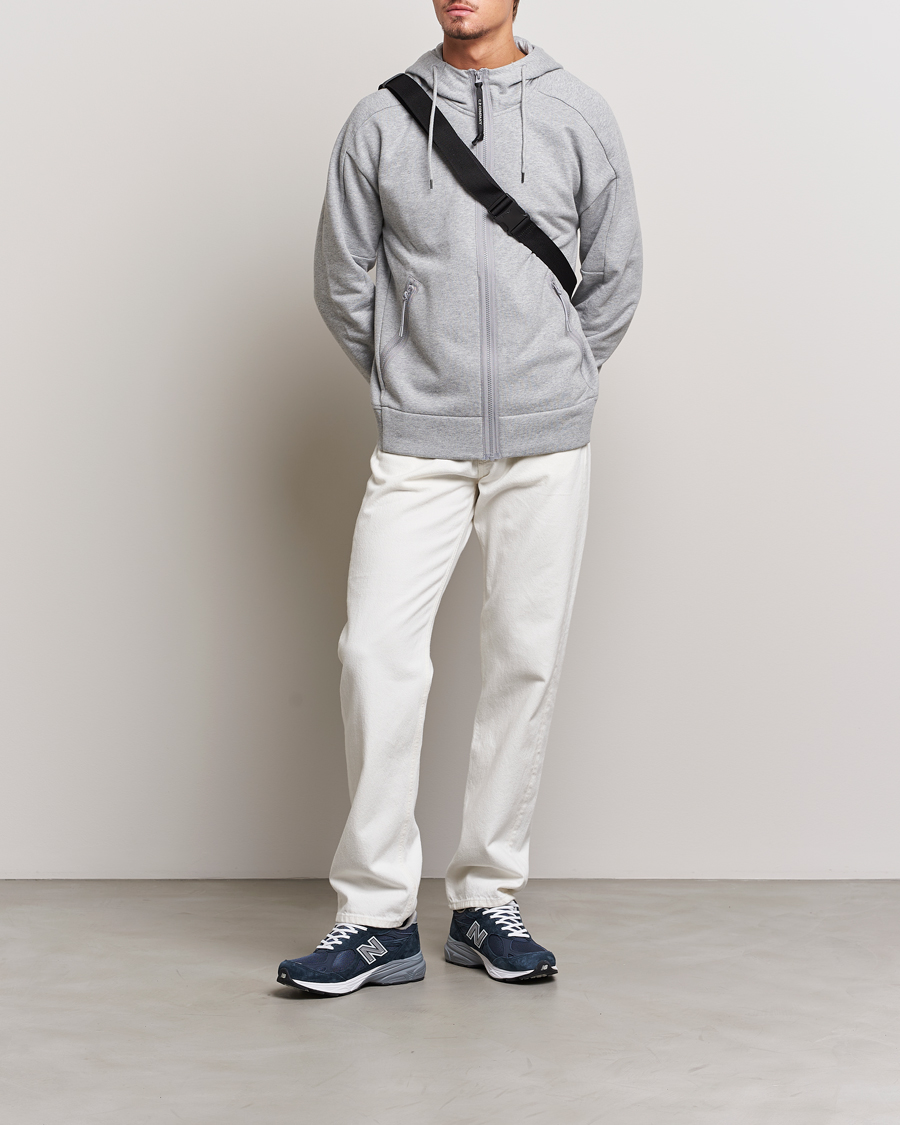 Herre | Gensere | C.P. Company | Diagonal Raised Fleece Full Zip Goggle Hoodie Grey