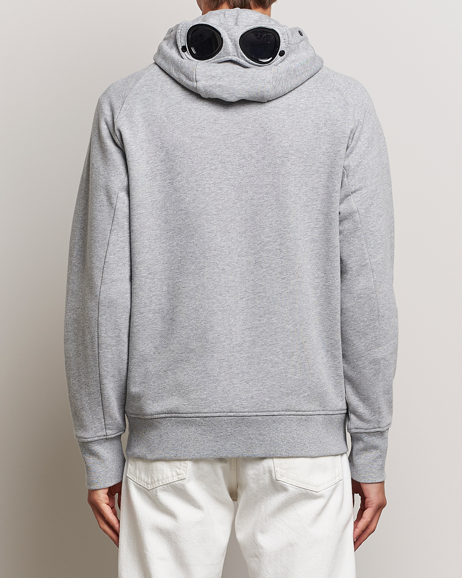 Herre | Gensere | C.P. Company | Diagonal Raised Fleece Full Zip Goggle Hoodie Grey