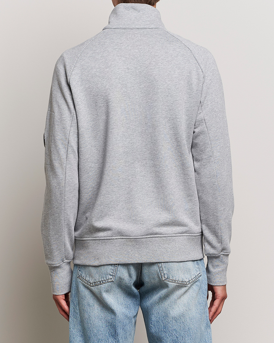 Herre | Gensere | C.P. Company | Diagonal Raised Fleece Full Zip Lens Sweatshirt Grey