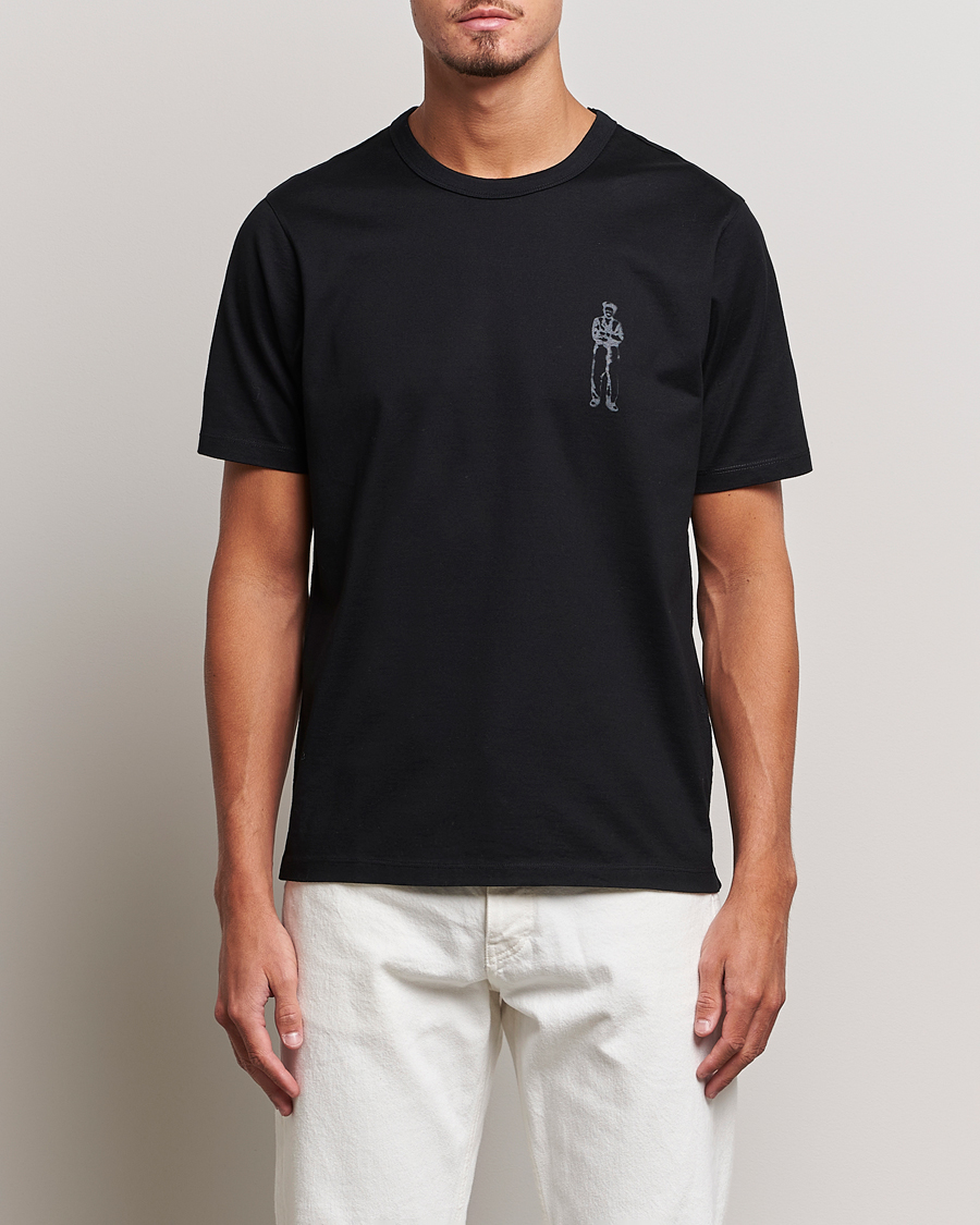 Herre |  | C.P. Company | Mercerized Jersey Logo T-Shirt Black