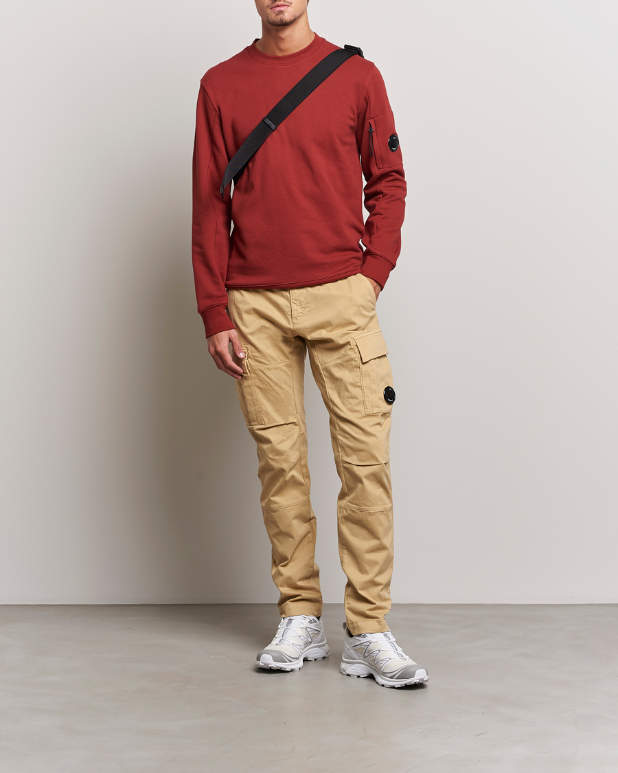 Herre | Bukser | C.P. Company | Stretch Satin Lens Cargo Pants Beige