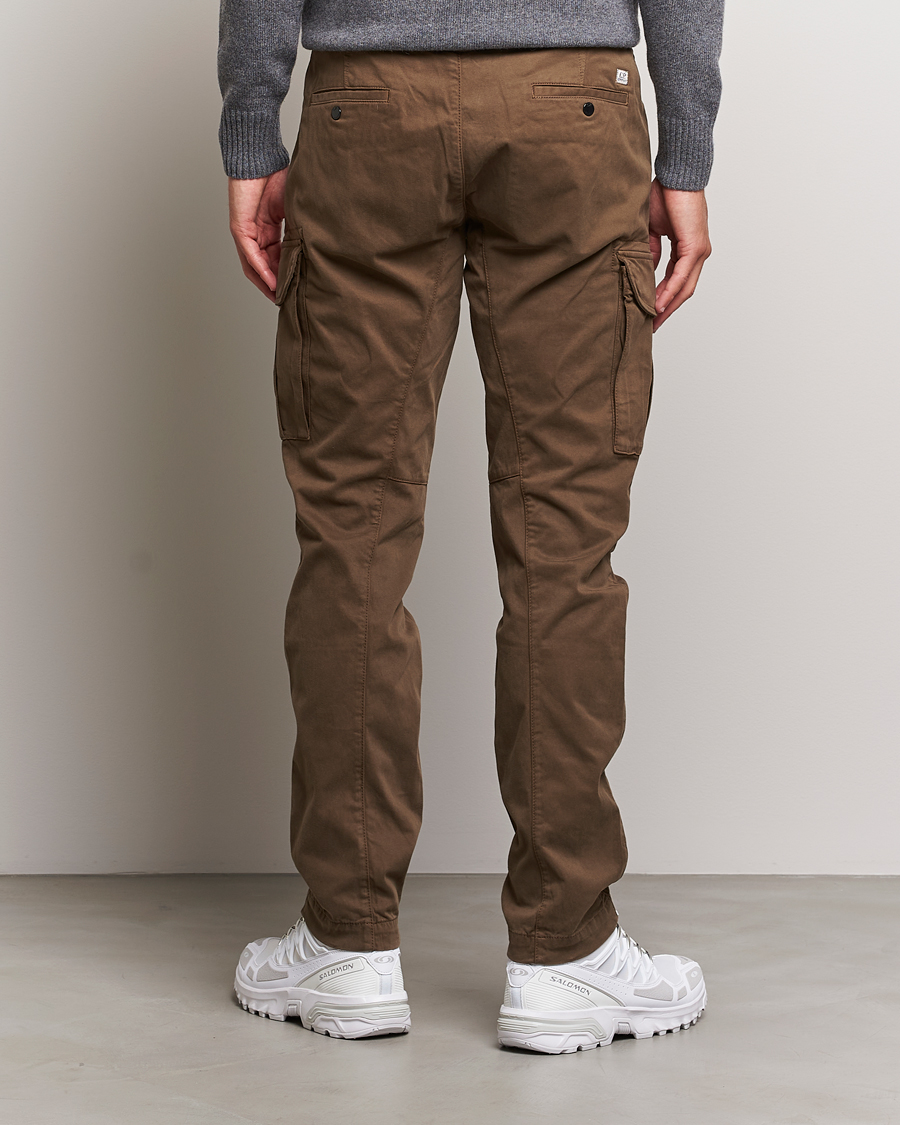 Herre | Bukser | C.P. Company | Stretch Satin Lens Cargo Pants Light Brown