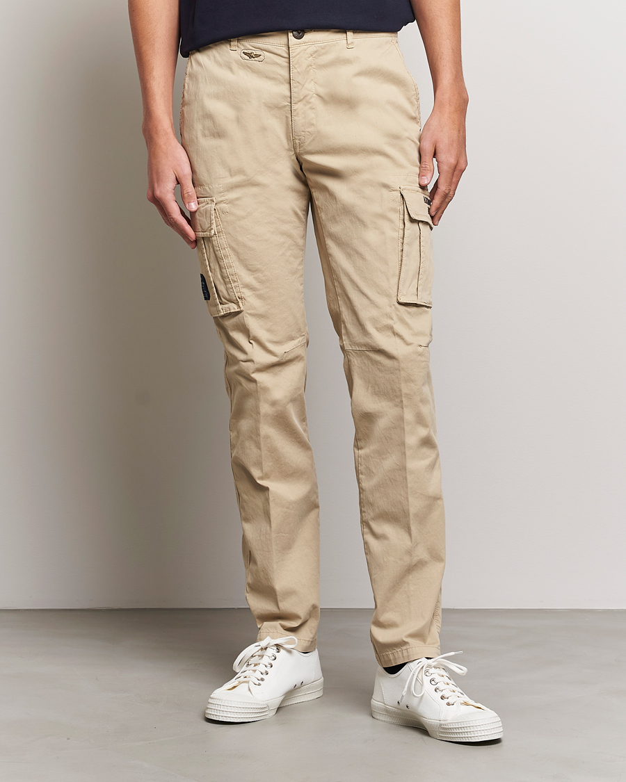 Herre | Klær | Aeronautica Militare | Cotton Cargo Pants Sand