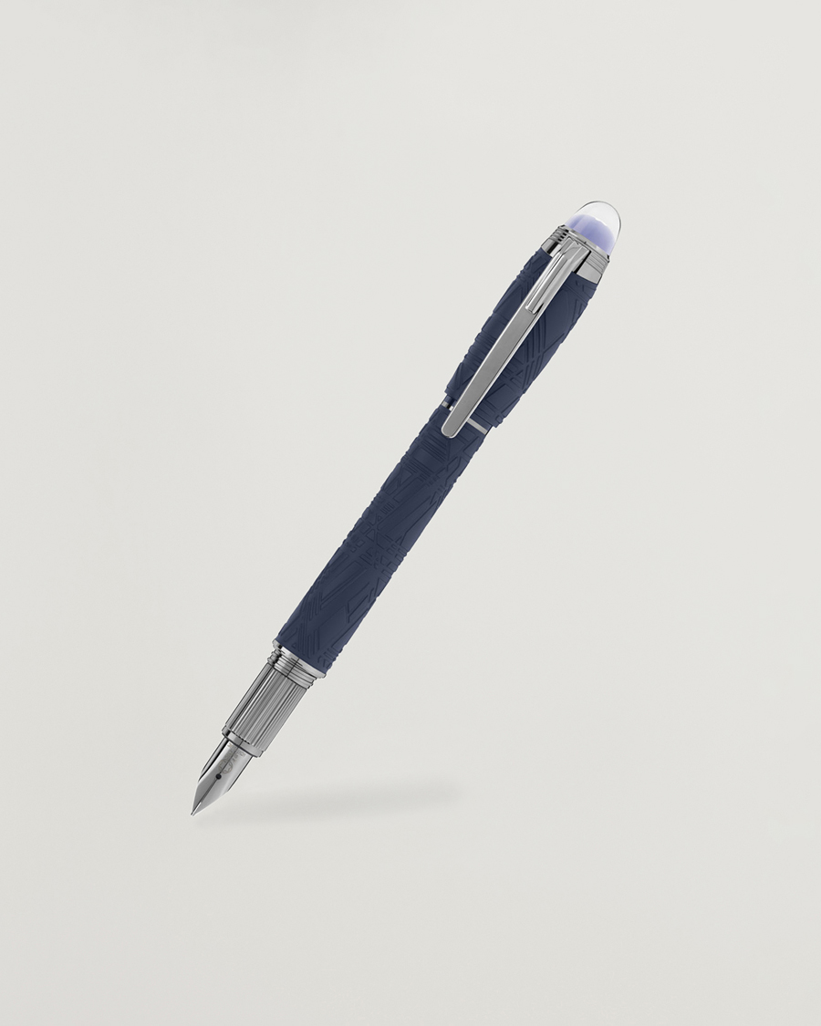 Herre | Montblanc Starwalker SpaceBlue Resin Fountain Pen Blue | Montblanc | Starwalker SpaceBlue Resin Fountain Pen Blue