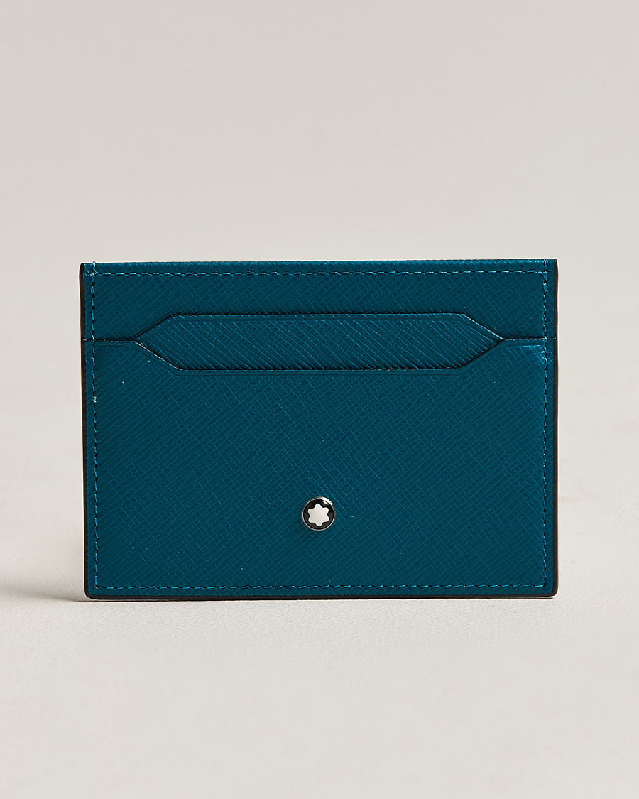 Herre | Montblanc Sartorial Card Holder 5cc Fern Blue | Montblanc | Sartorial Card Holder 5cc Fern Blue