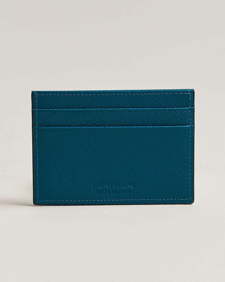 Herre | Montblanc Sartorial Card Holder 5cc Fern Blue | Montblanc | Sartorial Card Holder 5cc Fern Blue