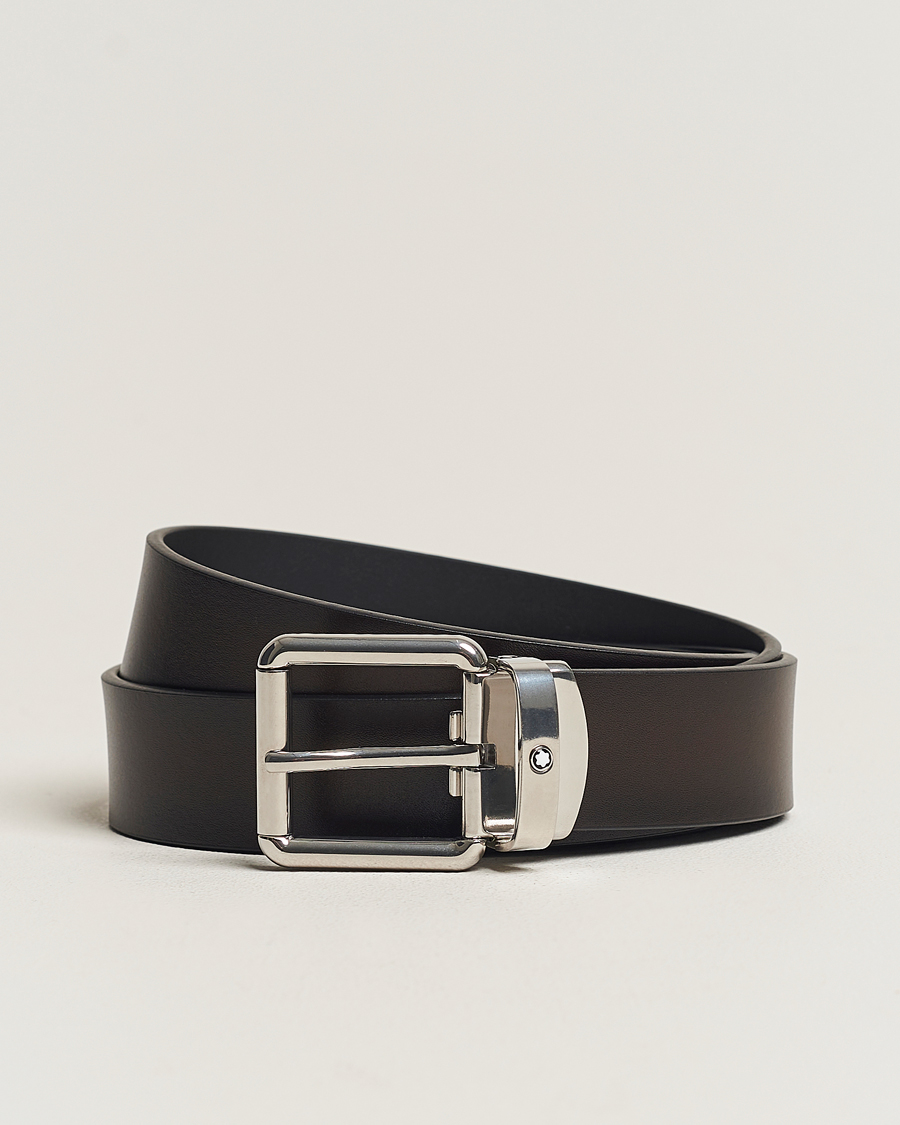 Herre | Belter | Montblanc | 30mm Leather Belt Brown