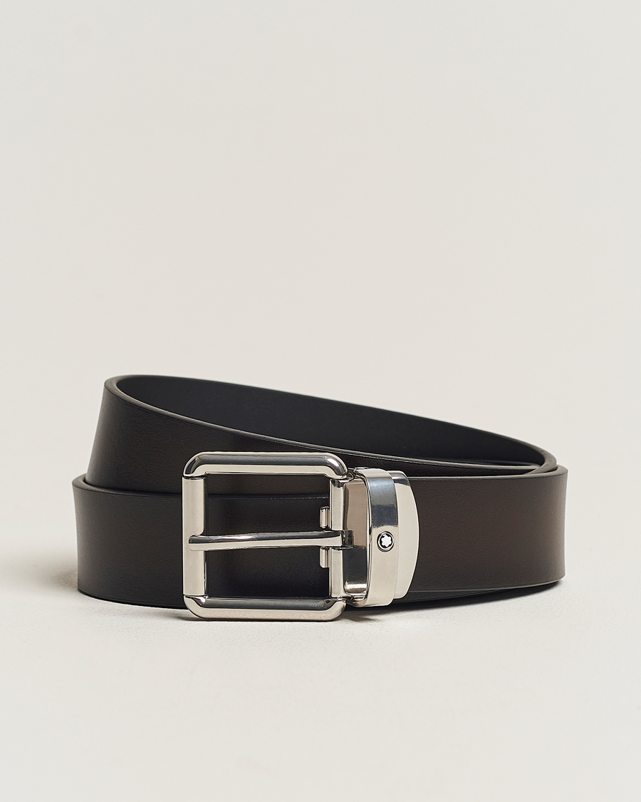 Herre | | Montblanc | 30mm Leather Belt Brown