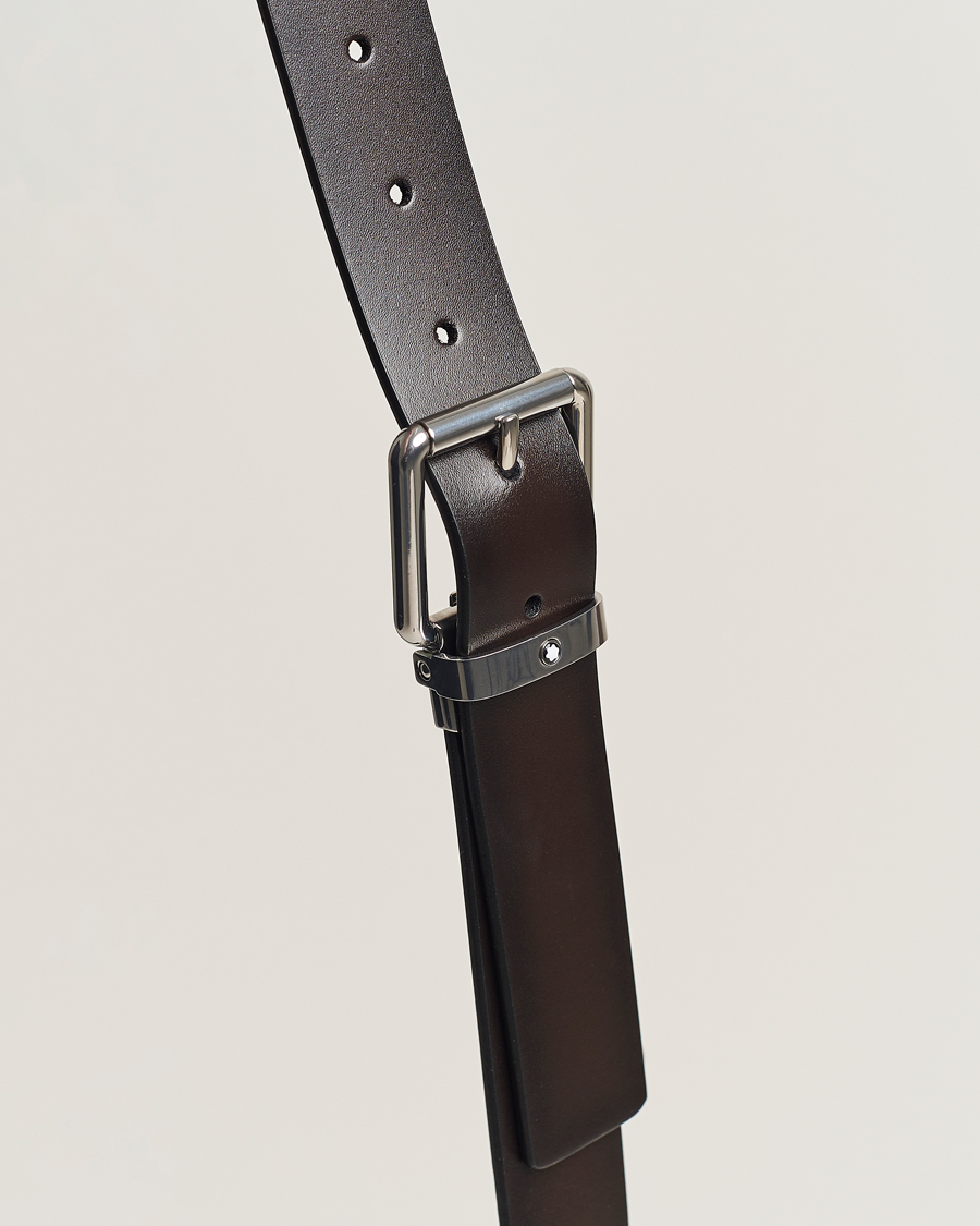 Herre | Montblanc 30mm Leather Belt Brown | Montblanc | 30mm Leather Belt Brown