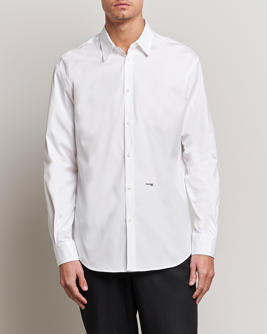 Herre | Skjorter | Dsquared2 | Relaxed Dan Poplin Shirt White